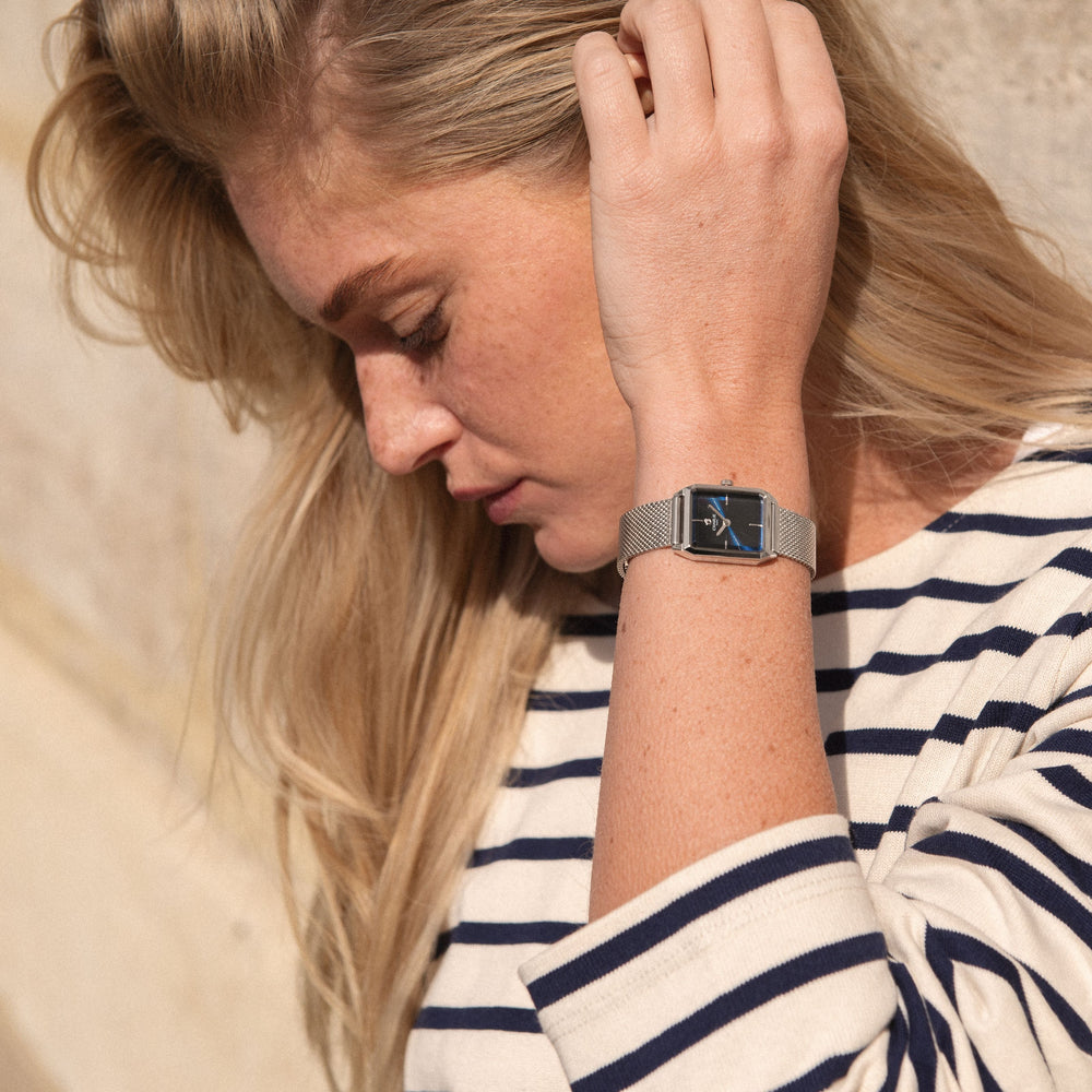Montre Charlie Paris MONCEAU Acier & Bleu 36 mm