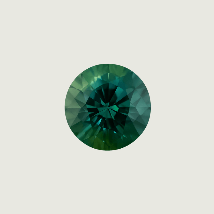 Mathieu Blanchard Saphir Naturel Bleu - Vert Taille brillant rond