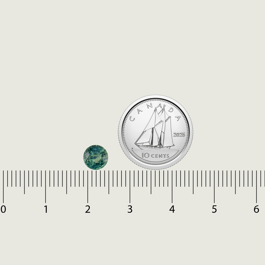 Mathieu Blanchard Saphir Naturel Taille brillant rond 6 mm