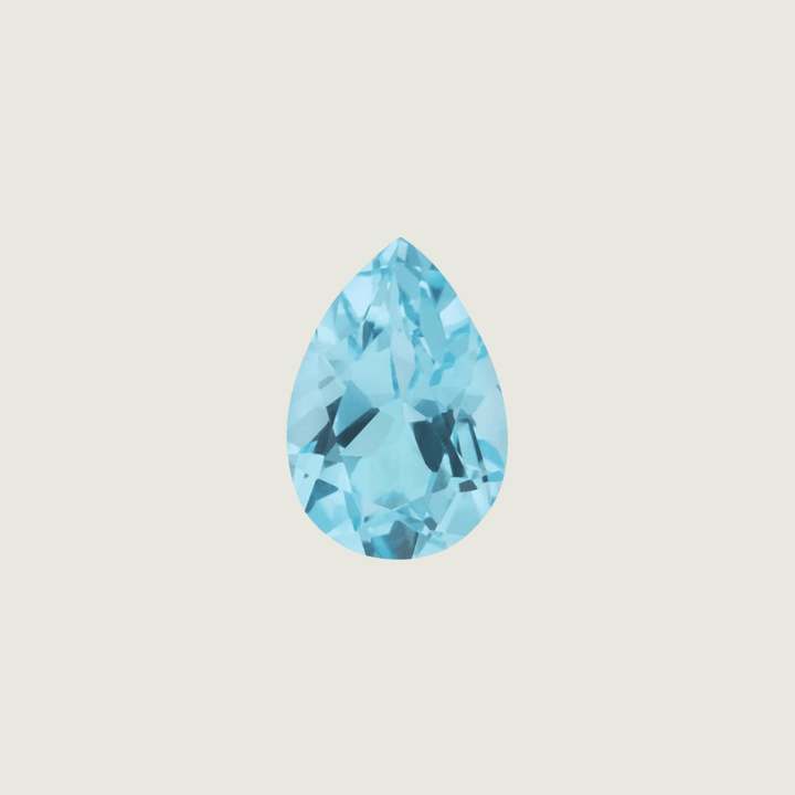 Mathieu Blanchard Topaze Naturel Taille Poire 5x8 mm