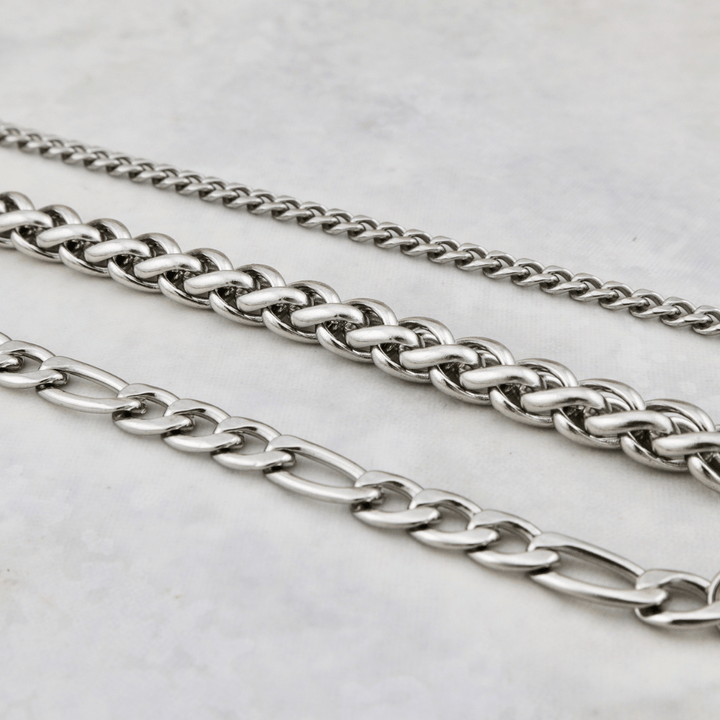 Trio de bracelets La Force en acier inoxydable Mathieu Blanchard Bracelets Acier inoxydable PTRM14275S Trio de bracelets Figaro - Gourmette - Blé en acier inox Mathieu Blanchard Joaillerie