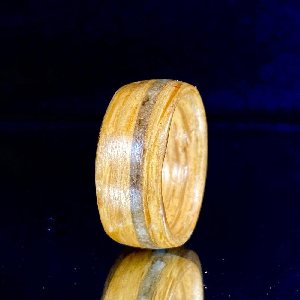 Atelier du bon bouleau Bagues Bague en bois et quartz personnalisée