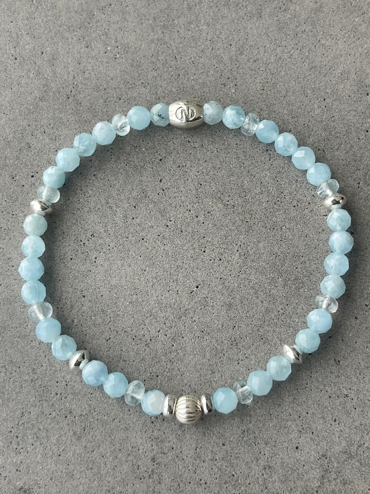 Caroline Néron Bracelets Bracelet Aigue-marine en argent sterling