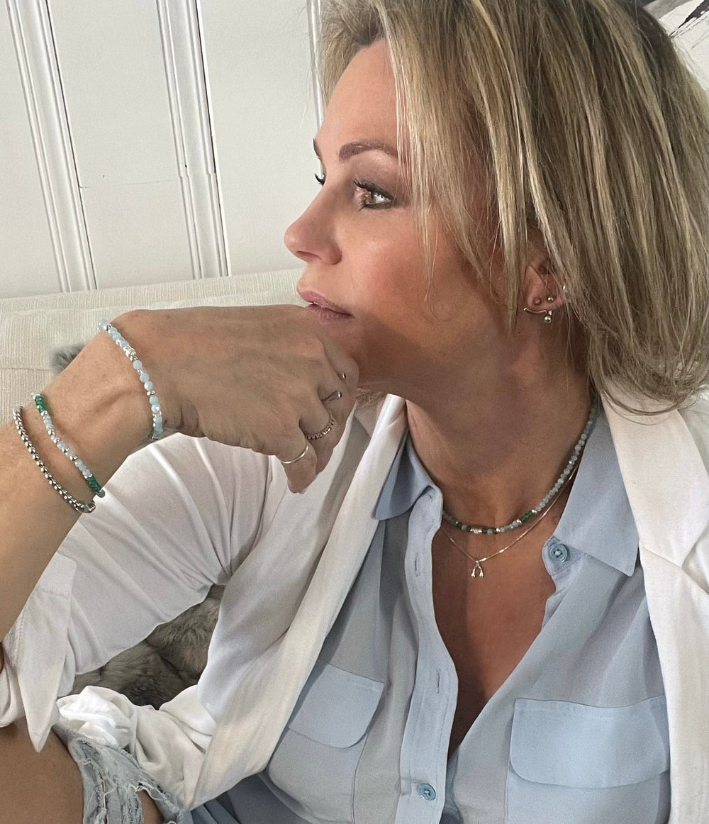 Caroline Néron Bracelets Bracelet Aigue-marine en argent sterling