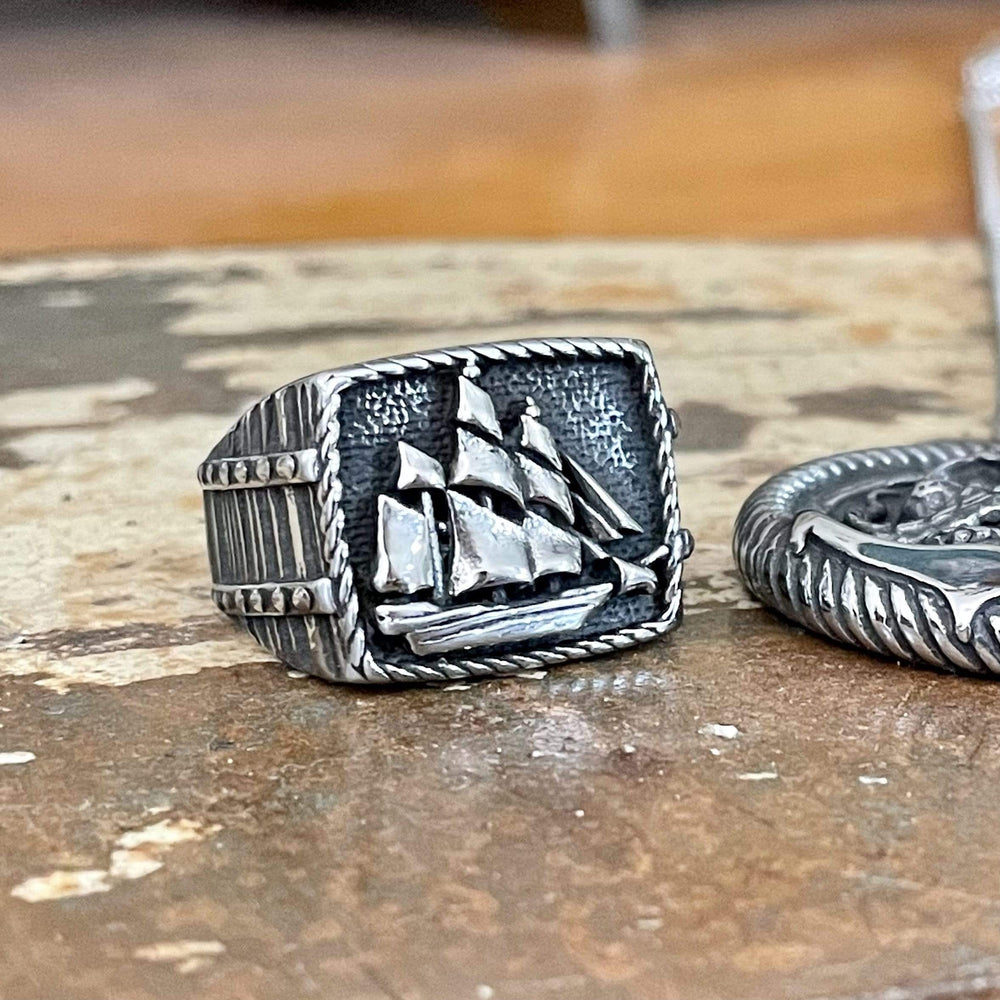 Mathieu Blanchard Bague Bague Bateau en acier