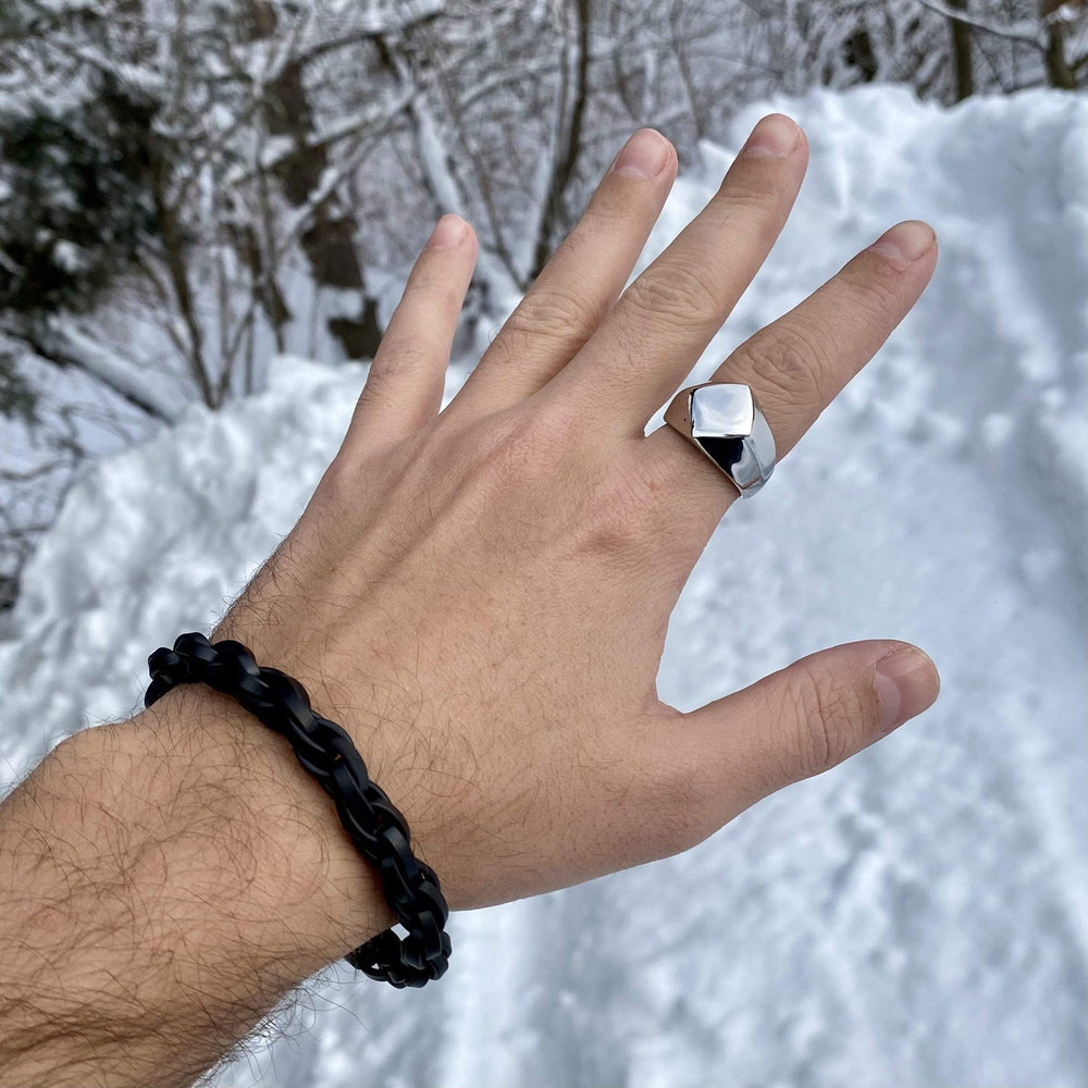 Mathieu Blanchard Bague Bague La corsé en acier