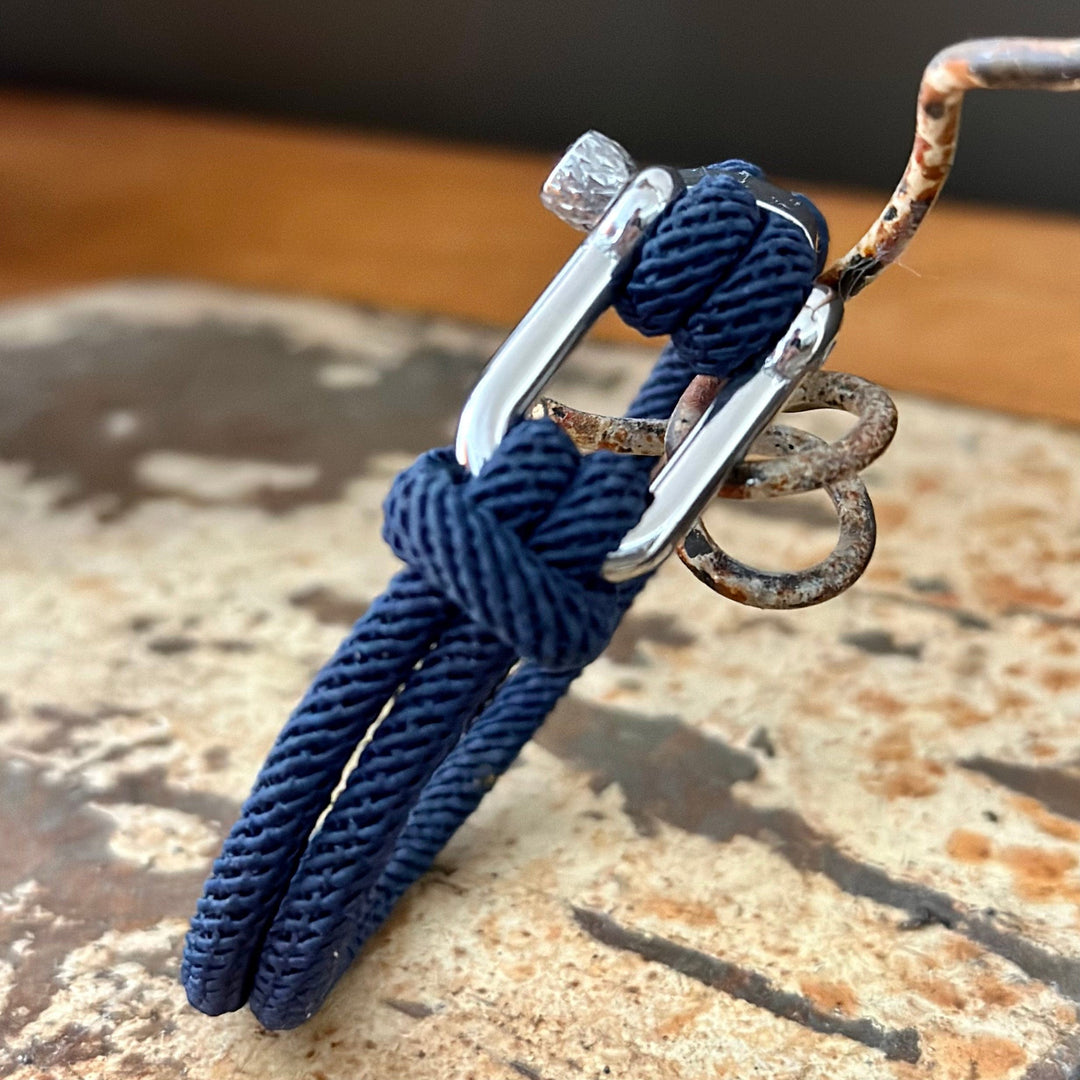 Le Nautique bracelet in blue rope and steel  Matthew Blanchard – Mathieu  Blanchard Joaillerie