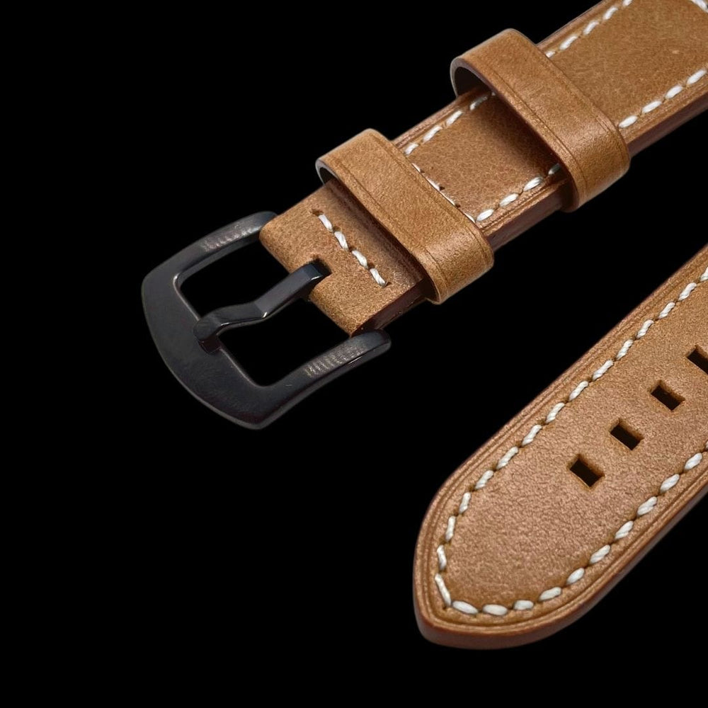 Mathieu Blanchard Bracelets de montre Bracelet de montre en cuir brun -  attache rapide