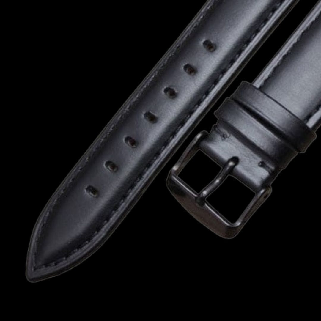 Mathieu Blanchard Bracelets de montre Bracelet de montre en cuir noir