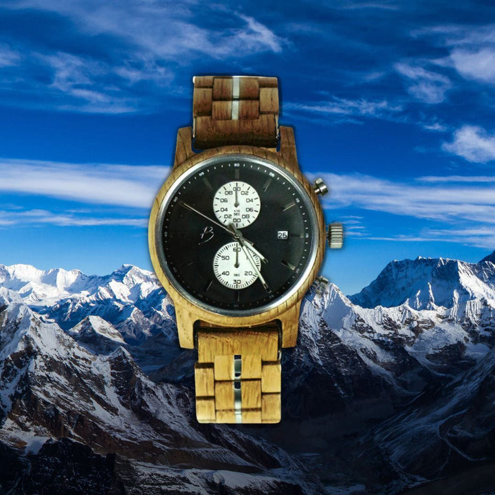 Mathieu Blanchard Montres Chêne provenant de baril de whisky Montre Arnold en bois de baril de Whisky recyclé