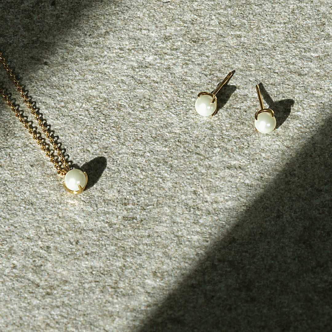 Mia Bijoux Colliers Collier Perle de verre Délicate en acier