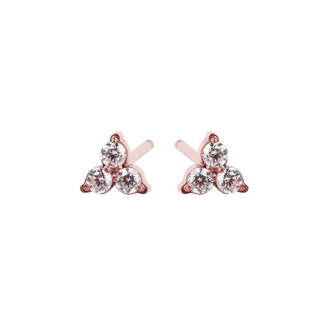 Mia Bijoux Earrings Rosé Boucles d'oreilles Atlas CZ en acier