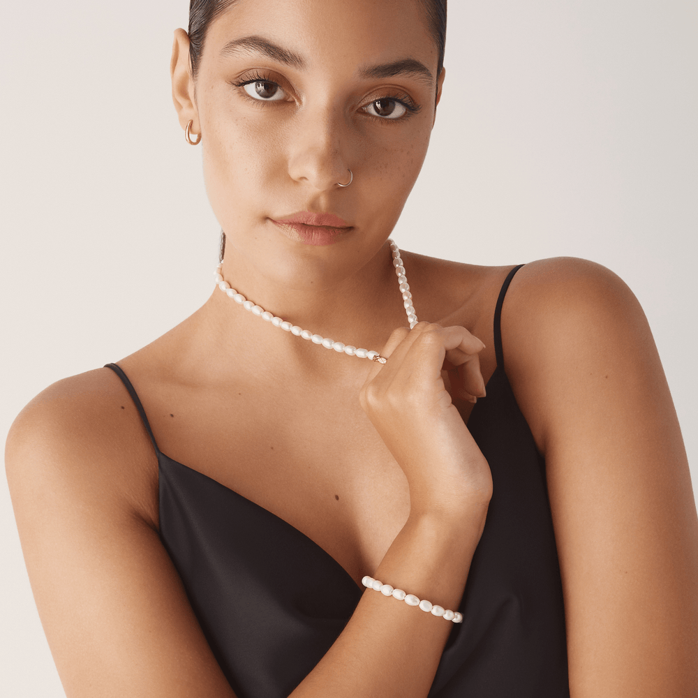 Mia Bijoux Pendants Argent Bracelet de perles d'eau douce