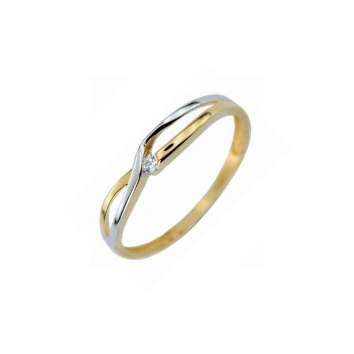 RPM Bague Torsade CZ en or 10K