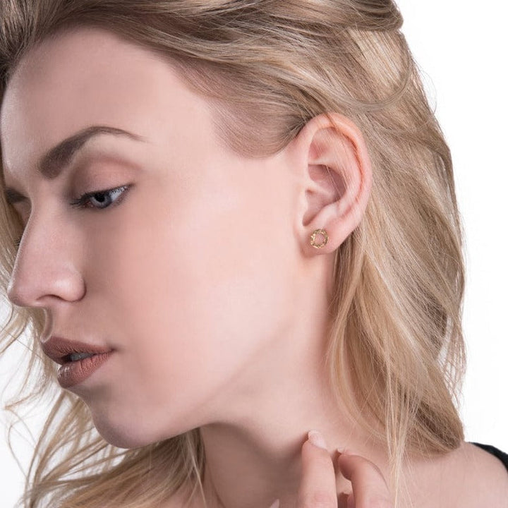 Sonia Bandulet Artiste Joaillier Boucles d'oreilles 8 mm Boucles d'oreilles Cercles en argent sterling