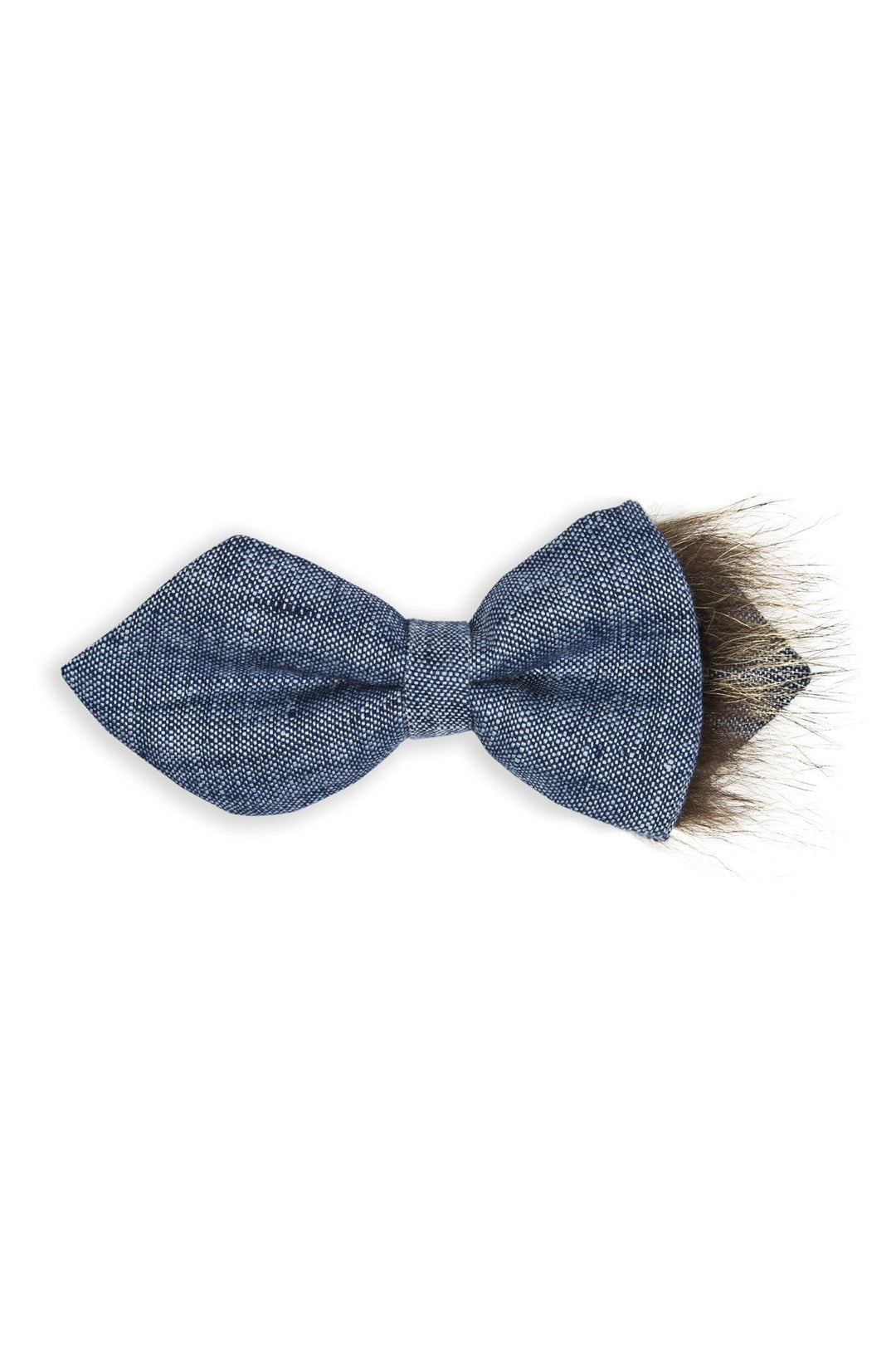 Swell Fellow Nœud papillon Bleu / 100% Lin / Sans le mouchoir assorti Noeud papillon Bear